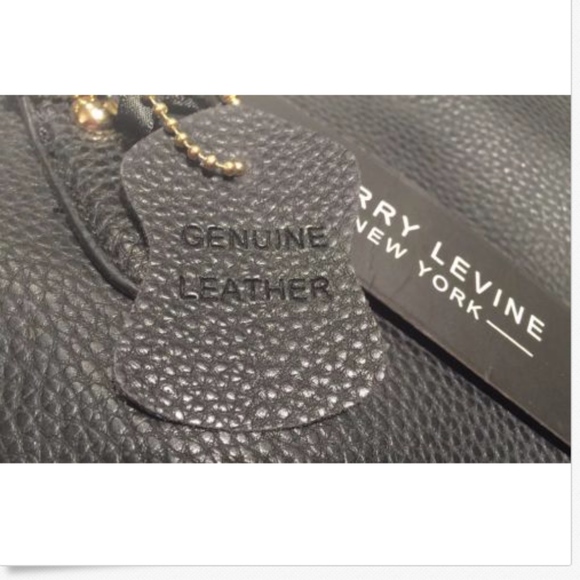 LARRY LEVINE SHOULDER BAG/PURSE PEBBLED LEATHER - Picture 3 of 7